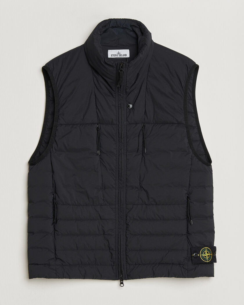 Stone Island Nylon Down Vest Black – Zwart