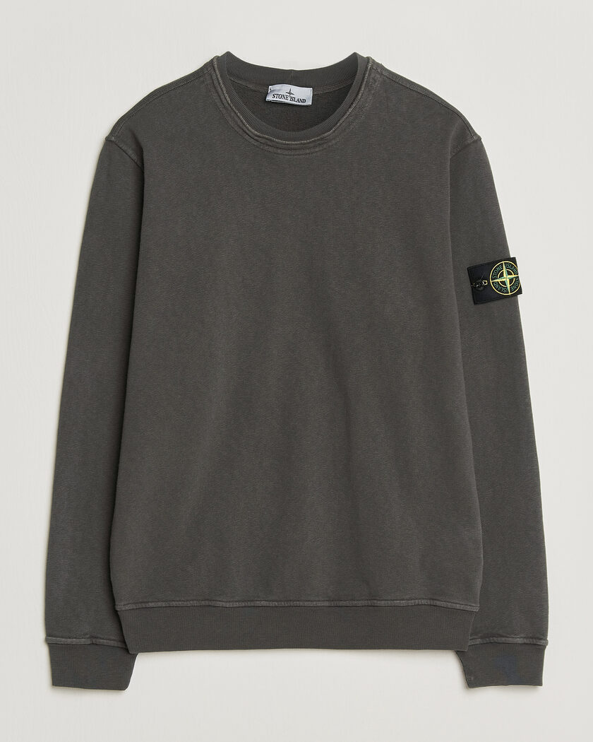 Stone Island Old Dyed Cotton Sweatshirt Charcoal – Grijs