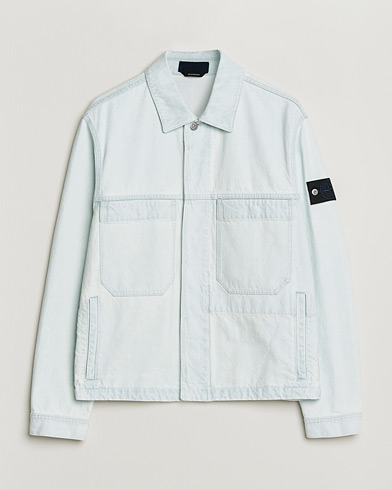 Stone Island Denim Jacket Ultra Bleached – Blauw