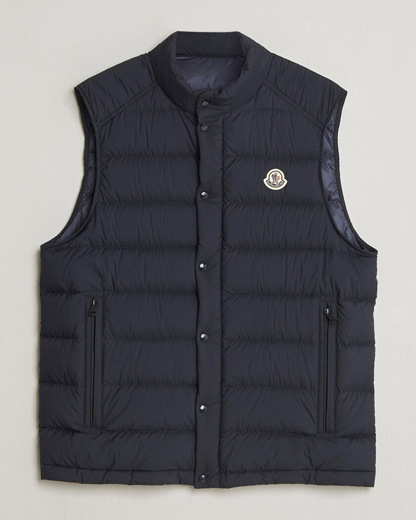 Moncler Barthe Down Vest Navy – Blauw