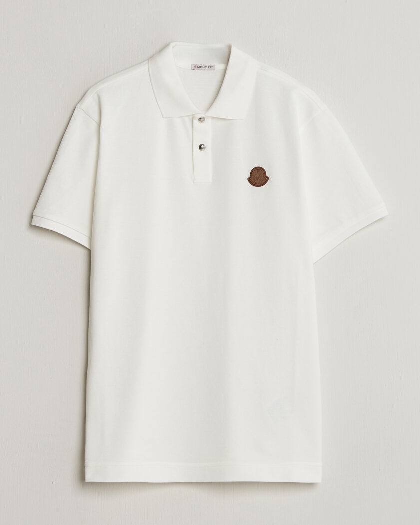 Moncler Luxury Logo Polo Off White – Wit