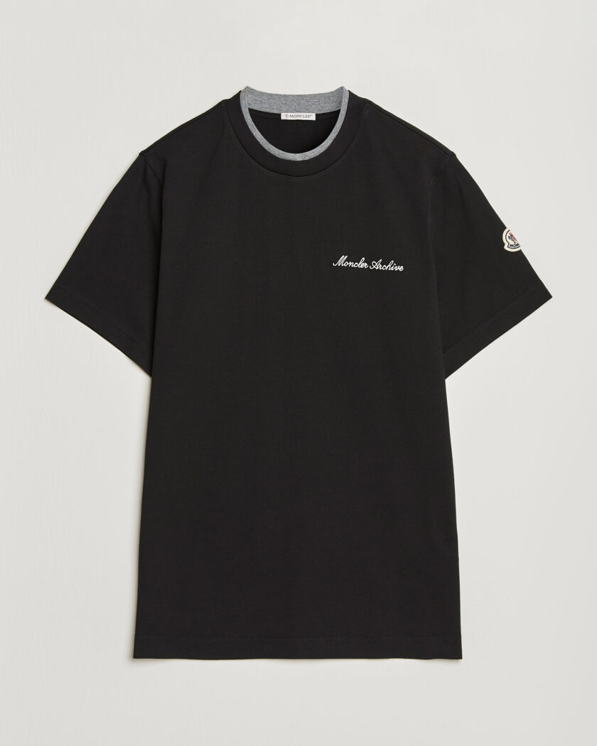 Moncler Signature Logo T-Shirt Black – Zwart