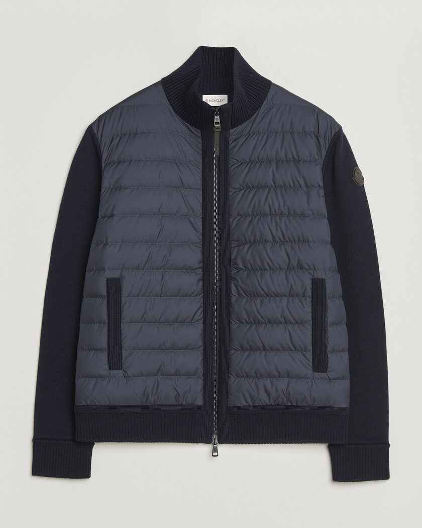 Moncler Luxury Hybrid Zip Cardigan Navy – Blauw