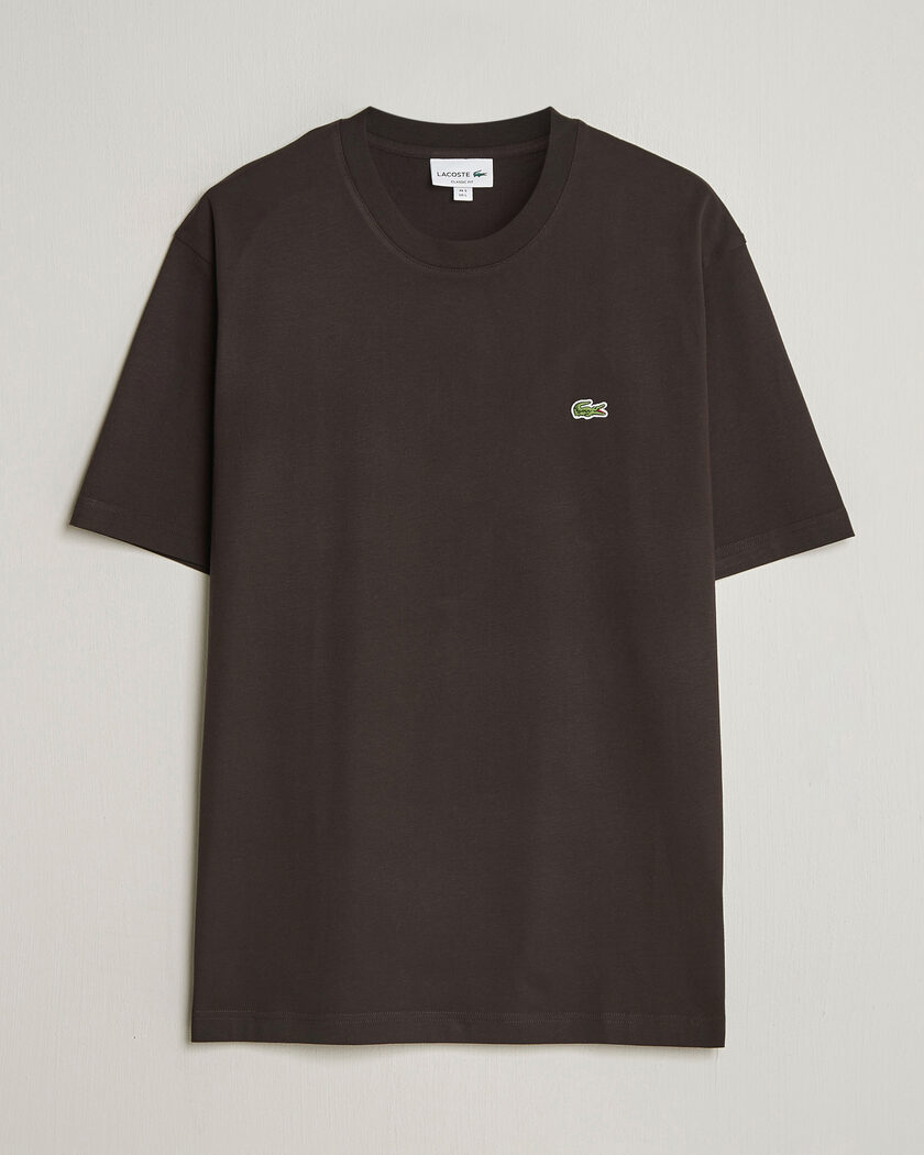 Lacoste Crew Neck T-Shirt Buffle Brown – Bruin
