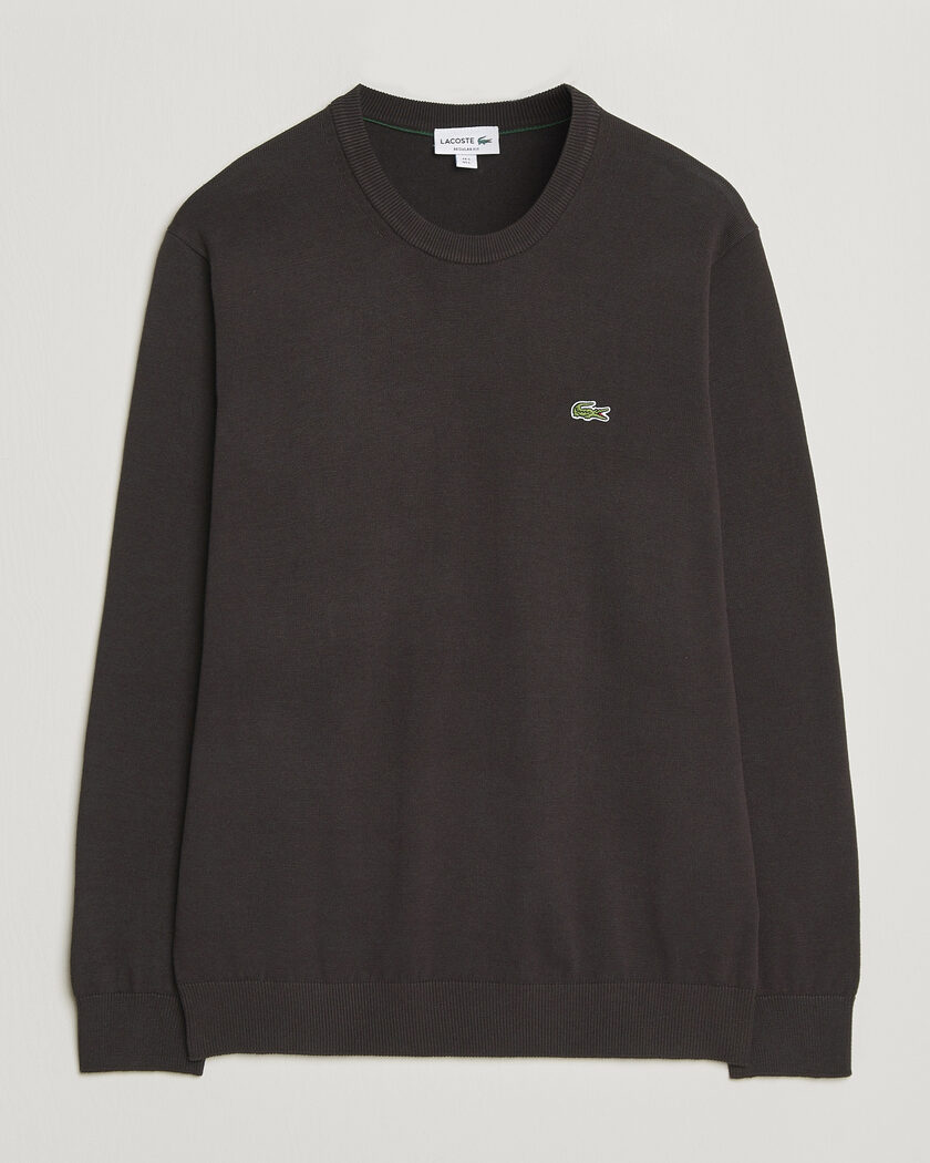 Lacoste Cotton Knitted Sweater Buffalo Brown – Bruin