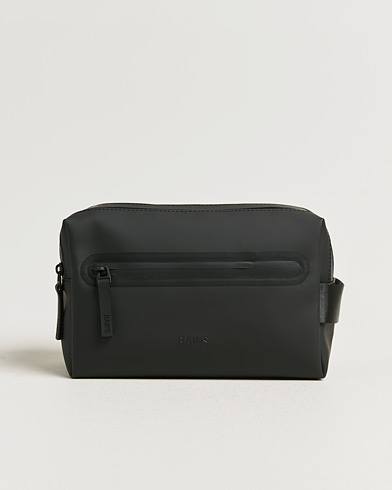 RAINS Double Zip Washbag Black – Zwart