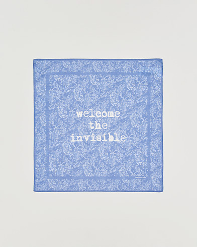 Massimo Alba Printed Cotton Voile Hankerchief Tulip – Blauw