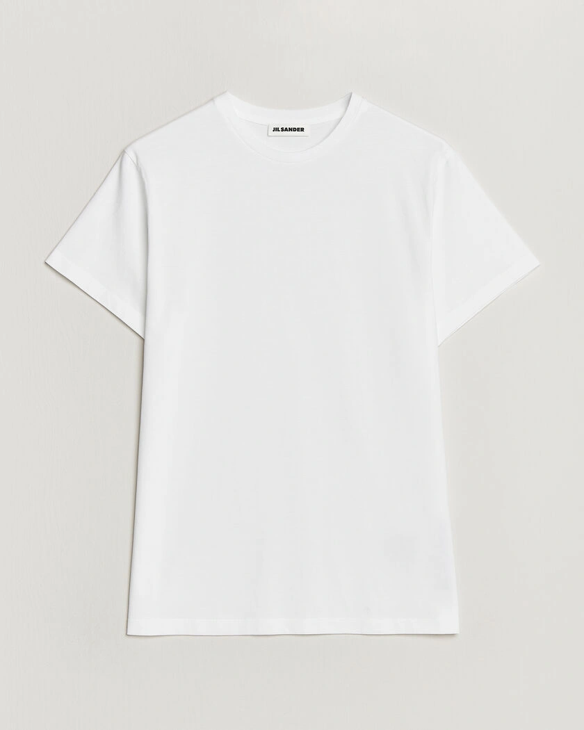 Jil Sander Short Sleeve Basic T-Shirt White – Wit