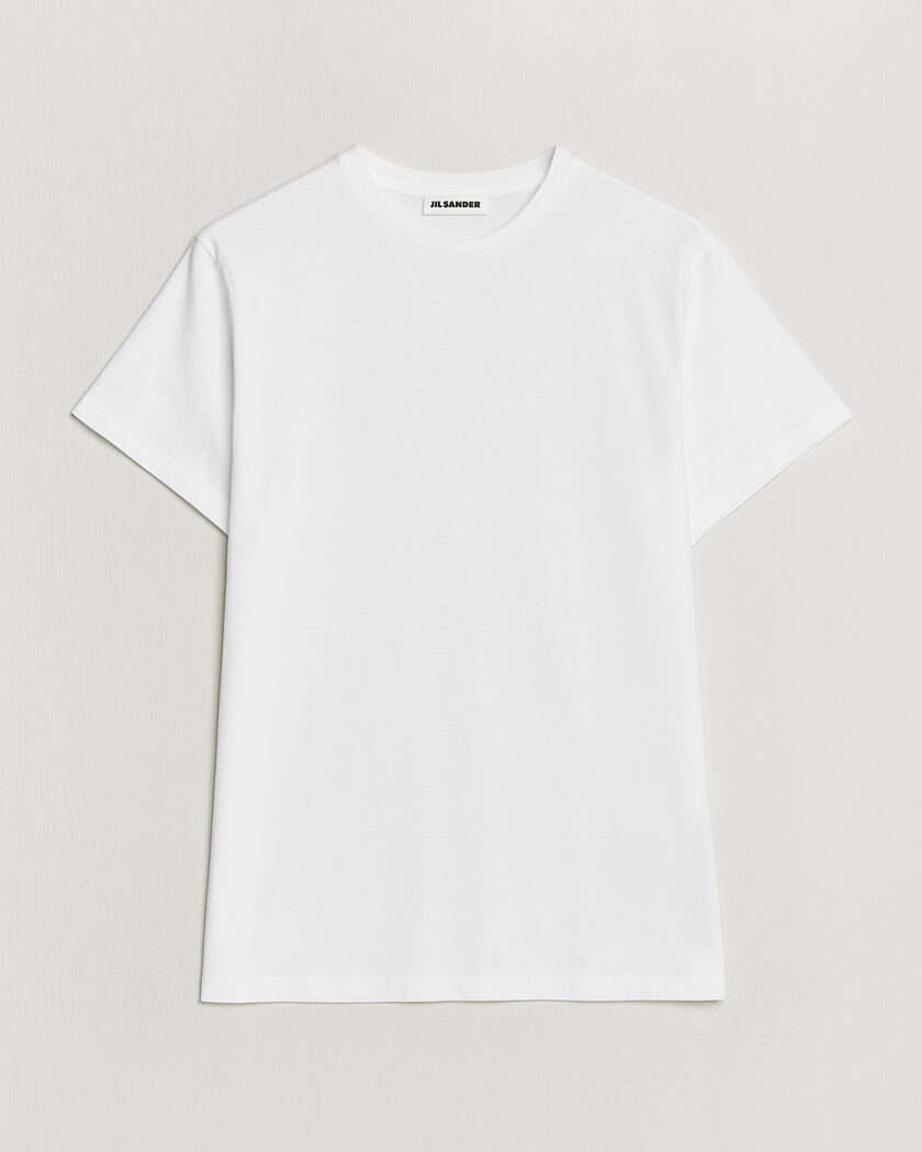 Jil Sander Short Sleeve Basic T-Shirt White – Wit