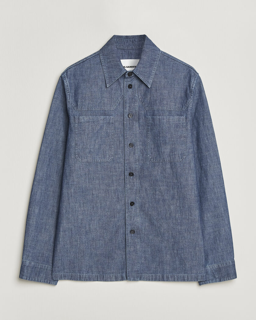 Jil Sander Denim Overshirt Indigo Blue – Blauw
