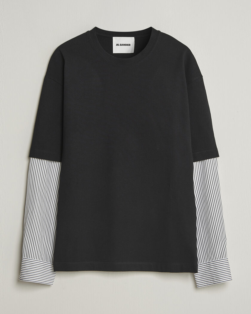 Jil Sander Long Sleeve T-Shirt Black – Meerkleurig