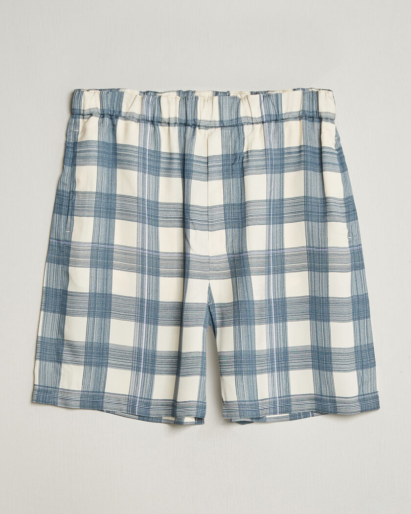 Jil Sander Vichy Check Shorts Blue/White – Meerkleurig