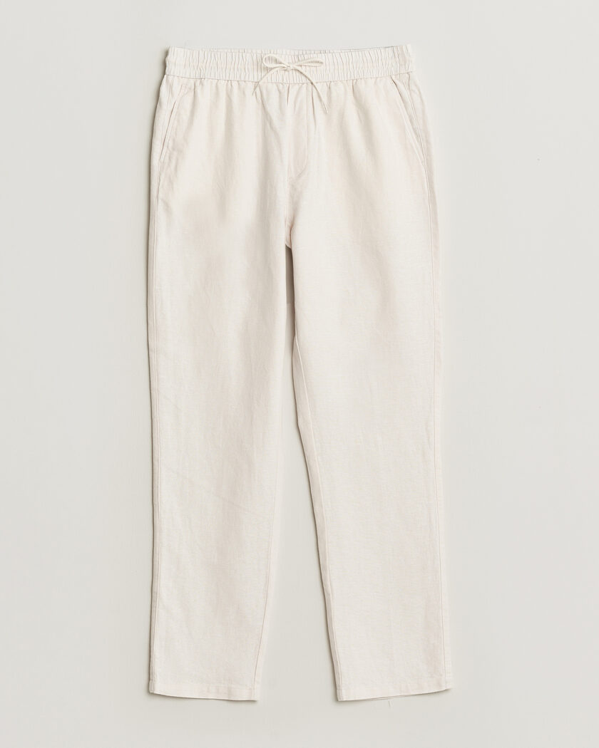 LES DEUX Patrick Heavy Linen/Cotton Pants Eggnog White – Wit