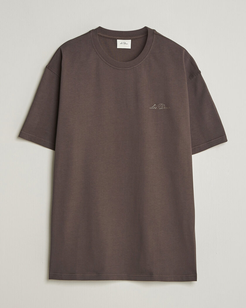 LES DEUX Crew T-Shirt Coffee Brown – Bruin