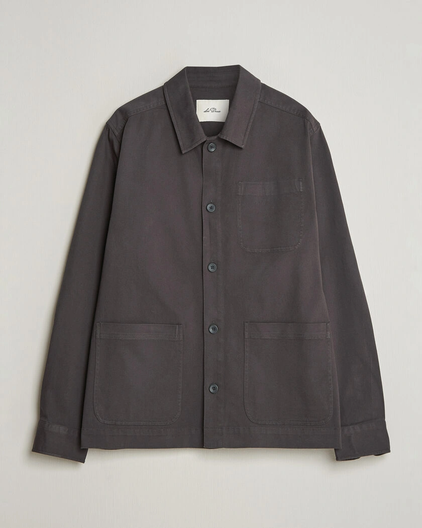 Les Deux Layton Cotton Overshirt Black – Zwart