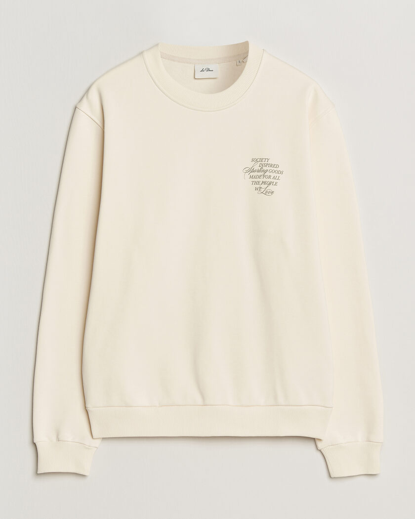 LES DEUX Ben Faience Sweatshirt Eggnog White – Wit