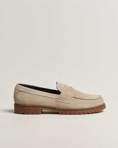 LES DEUX Taylor Suede Loafers Light Sand – Beige