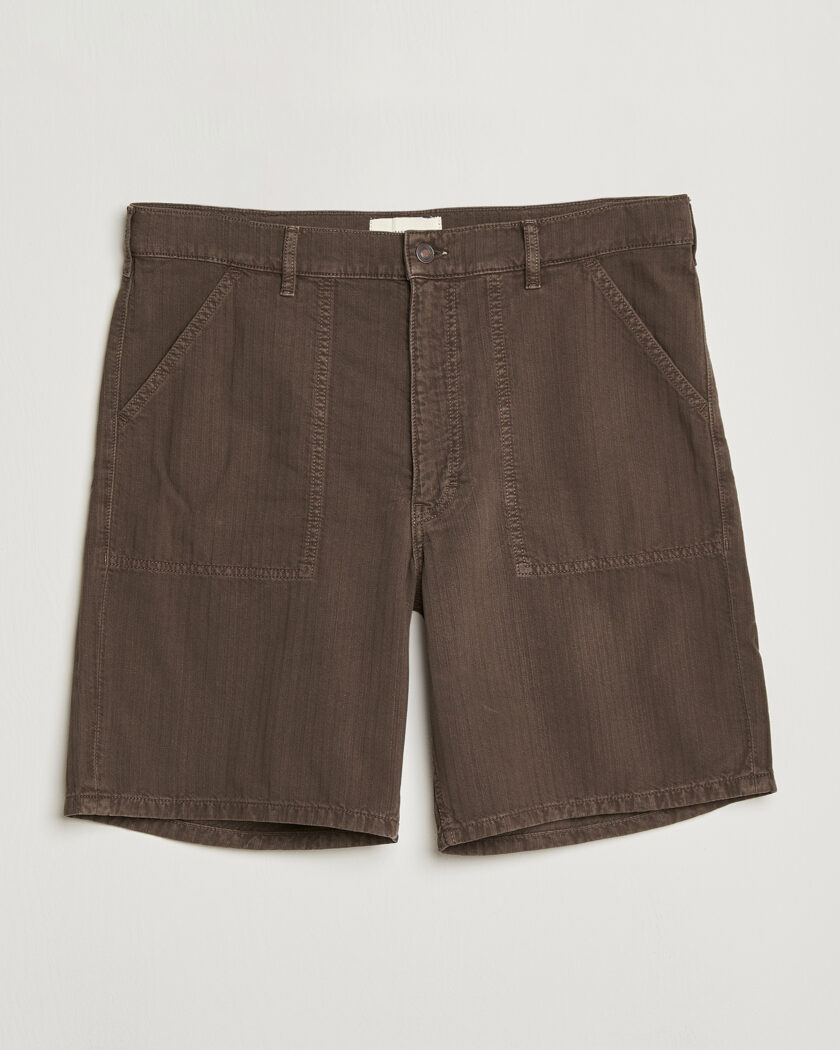 Jeanerica Genua Worker Chino Shorts Chevron Brown – Bruin