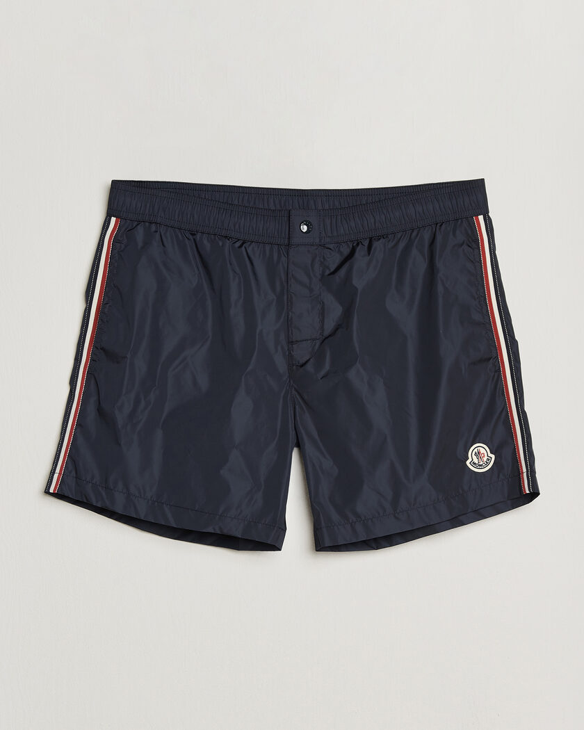 Moncler Contrast Band Swim Shorts Navy – Blauw
