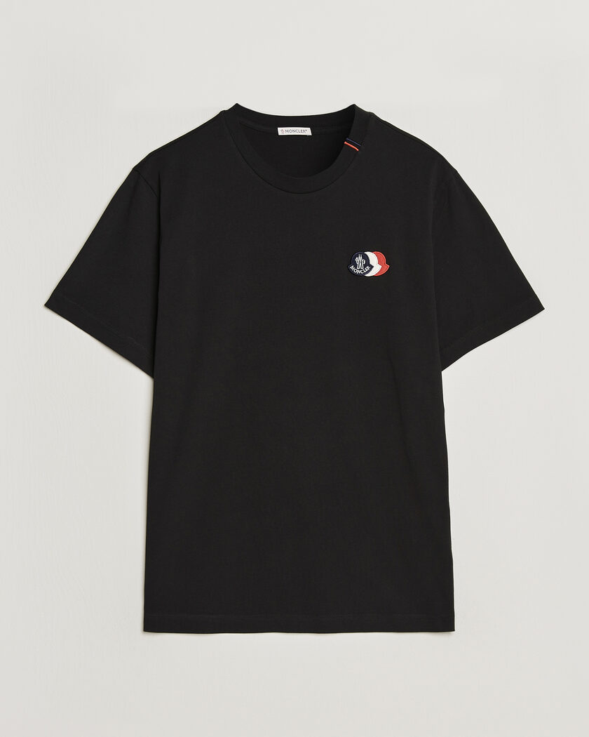 Moncler Tricolore Logo T-Shirt Black – Zwart