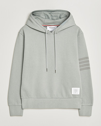 Thom Browne Overdyed 4-Bar Hoodie Light Grey – Grijs