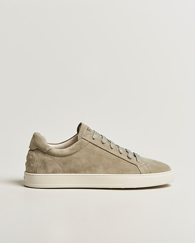 Tod's Cassetta Lacciata Sneaker Sage Suede – Groen