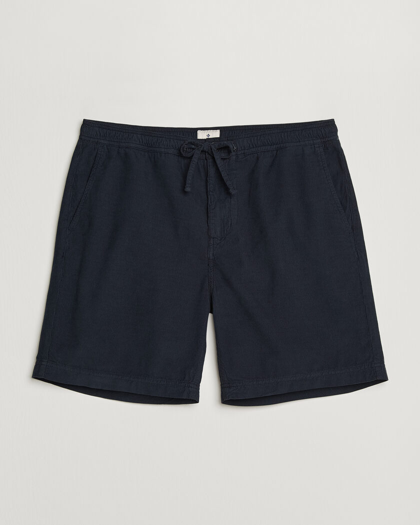 Morris Fenix Summer Cord Shorts Dark Blue – Blauw
