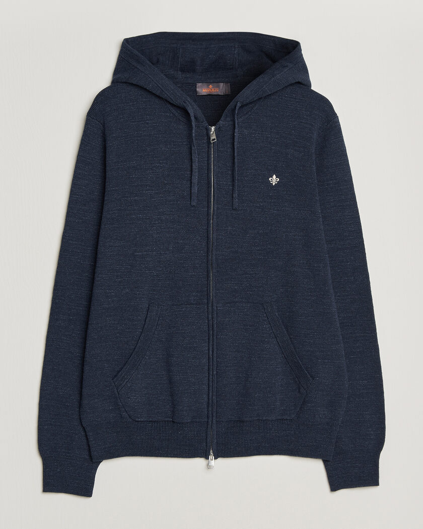 Morris Randall Full-Zip Hoodie Navy – Blauw