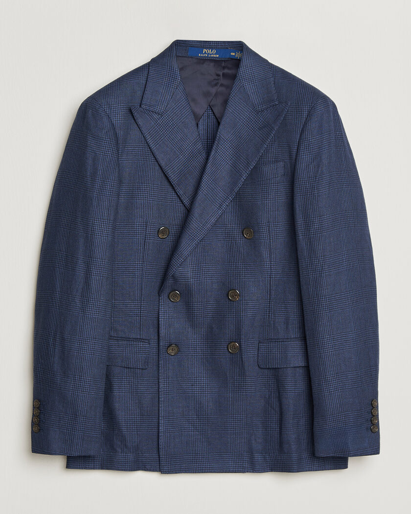 Polo Ralph Lauren Mini Glenplaid DB Blazer Spring Navy – Blauw