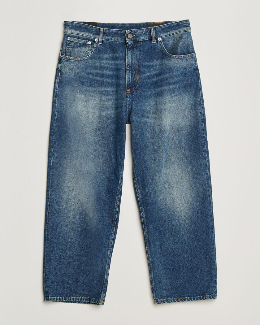 Stone Island Loose Fit Denim Jeans Blue Extra Bleach | Man