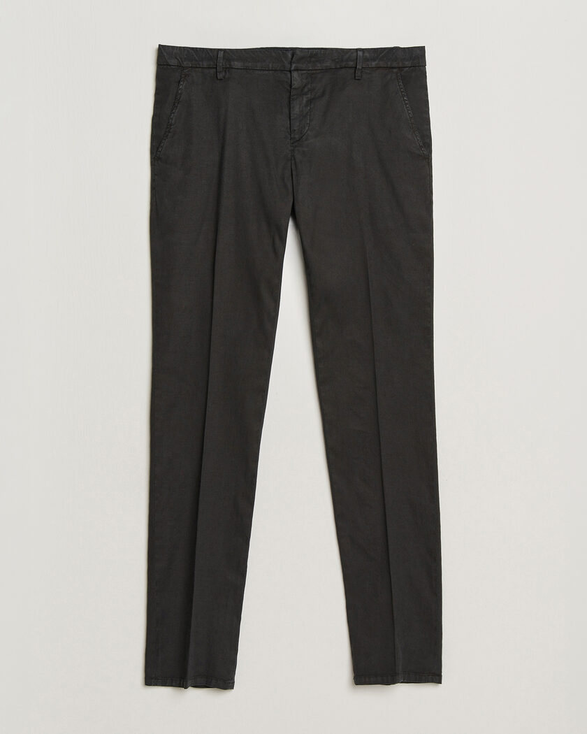 Dondup Spiritisimo Linen Stretch Chinos Black – Zwart
