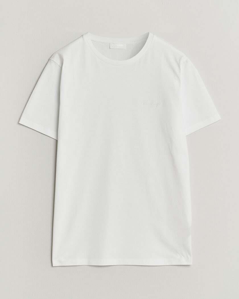 Dondup Logo Crew Neck T-Shirt White – Wit