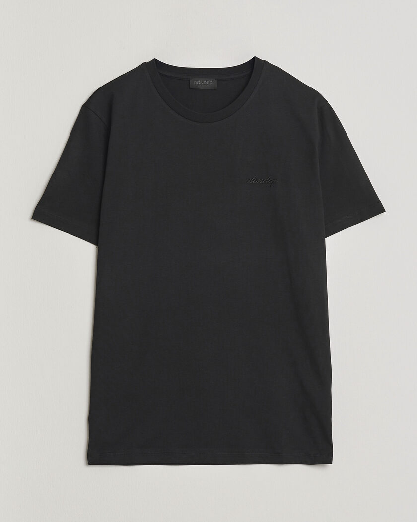 Dondup Logo Crew Neck T-Shirt Black – Zwart
