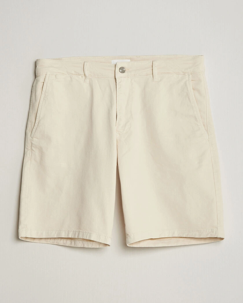 NN07 Aden Regular Fit Chino Shorts Ivory – Beige