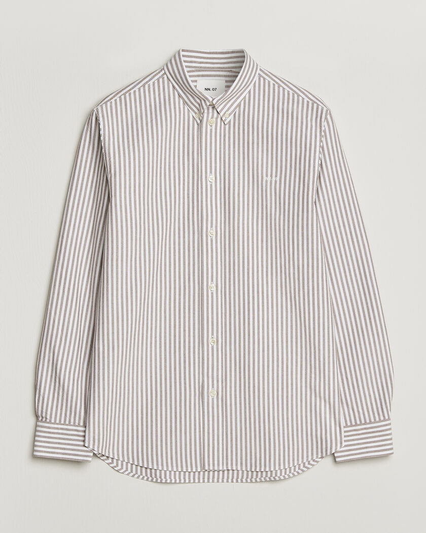 NN07 Colby Oxford Shirt Terracotta/White – Bruin