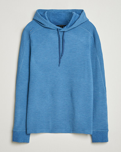 RLX Ralph Lauren Tech Waffle Hoodie Fog Blue Heather – Blauw