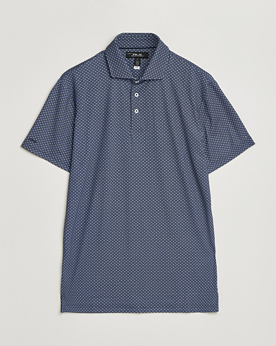 RLX Ralph Lauren Airflow Polo Printed Navy Magnolia Diamond – Blauw
