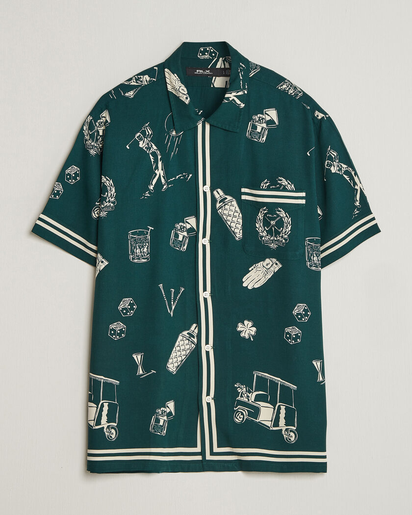 RLX Ralph Lauren Short Sleeve Golf Shirt Par-Tee on the Greens – Groen