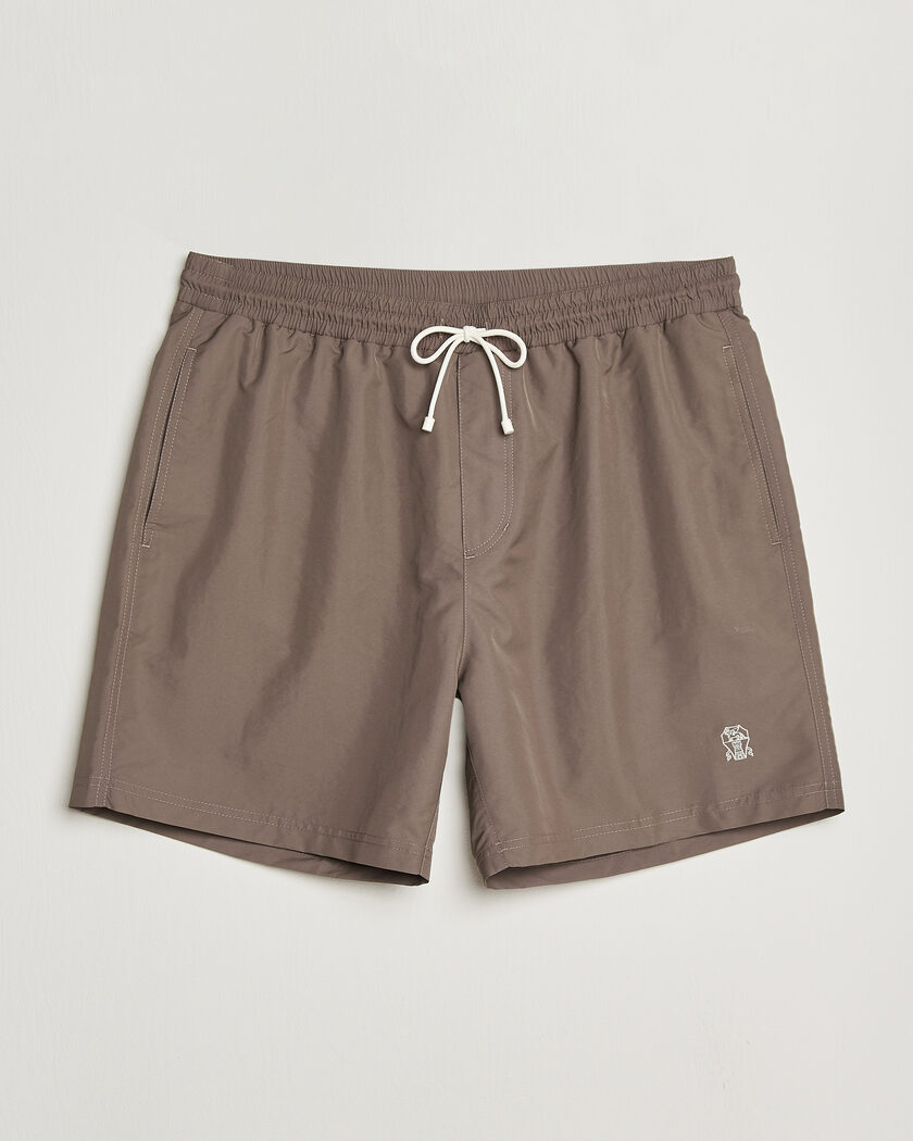 Brunello Cucinelli Nylon Swim Trunks Brown – Bruin