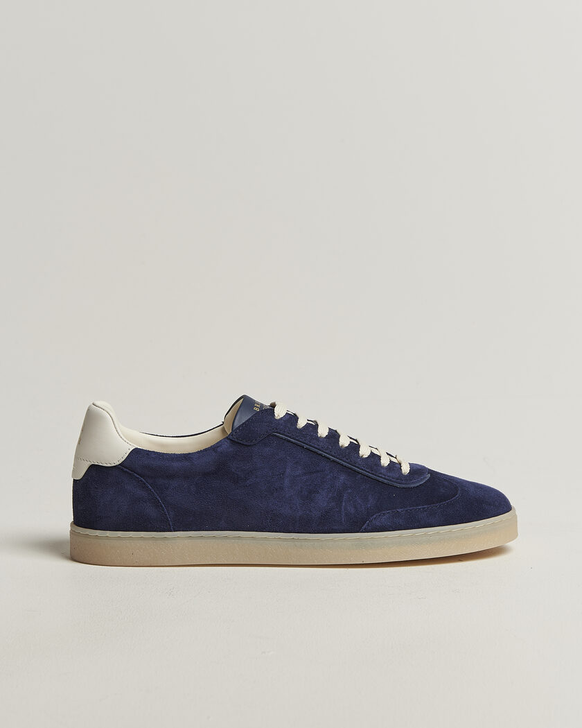 Brunello Cucinelli Low Top Sneakers Navy Suede – Blauw