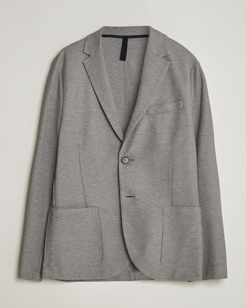 Harris Wharf London Loro Piana Honey Comb Blazer Light Grey – Grijs