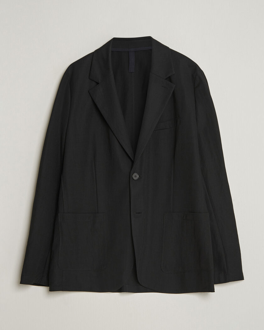 Harris Wharf London Rayon Travel Blazer Black – Zwart