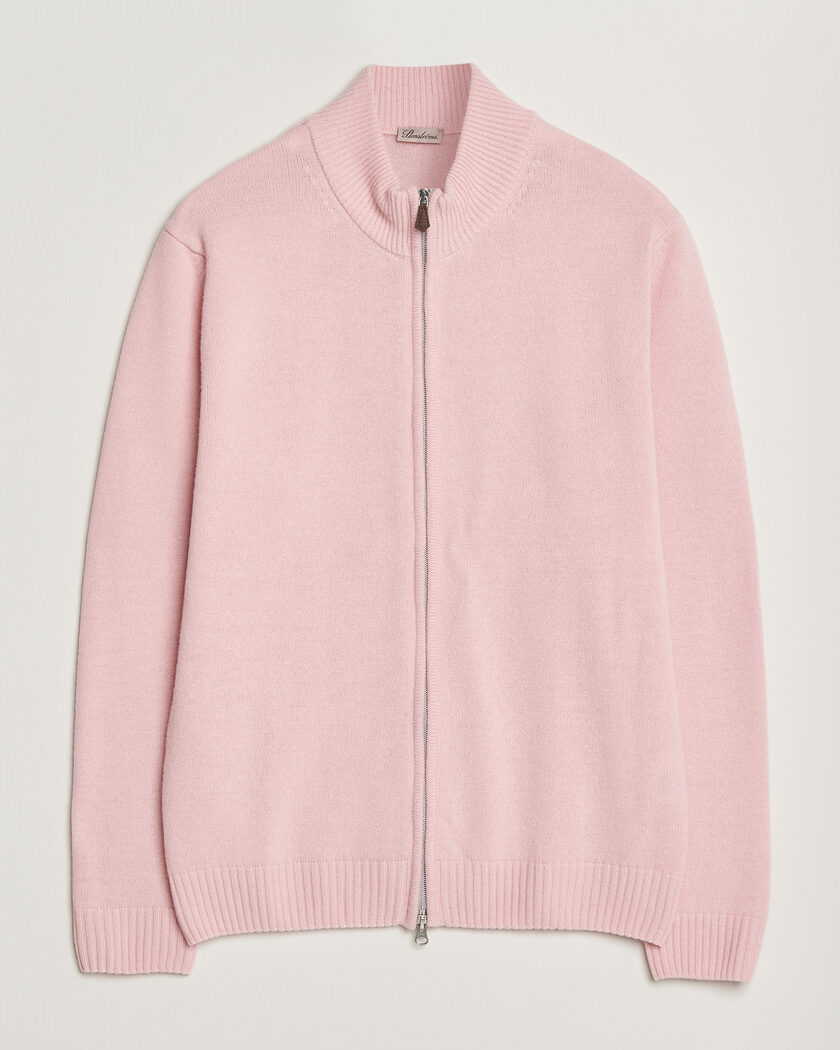 Stenströms Brushed Merino Full Zip Pink – Roze