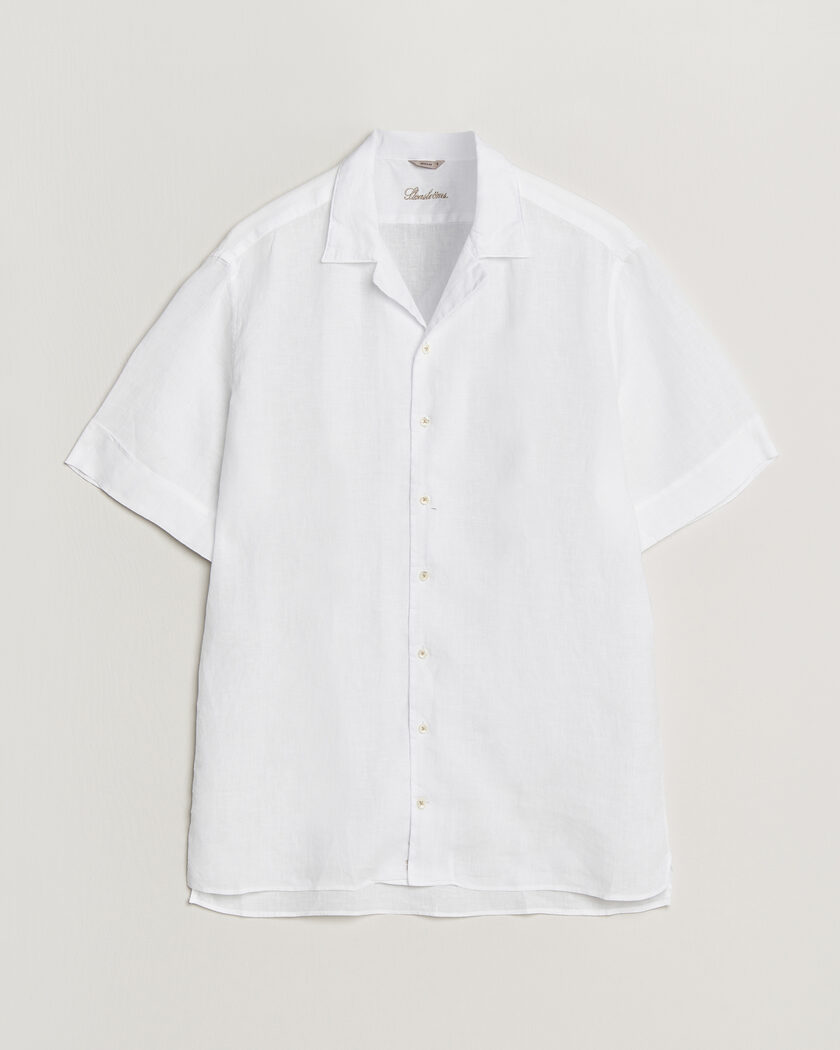 Stenströms Short Sleeve Linen Shirt White – Wit
