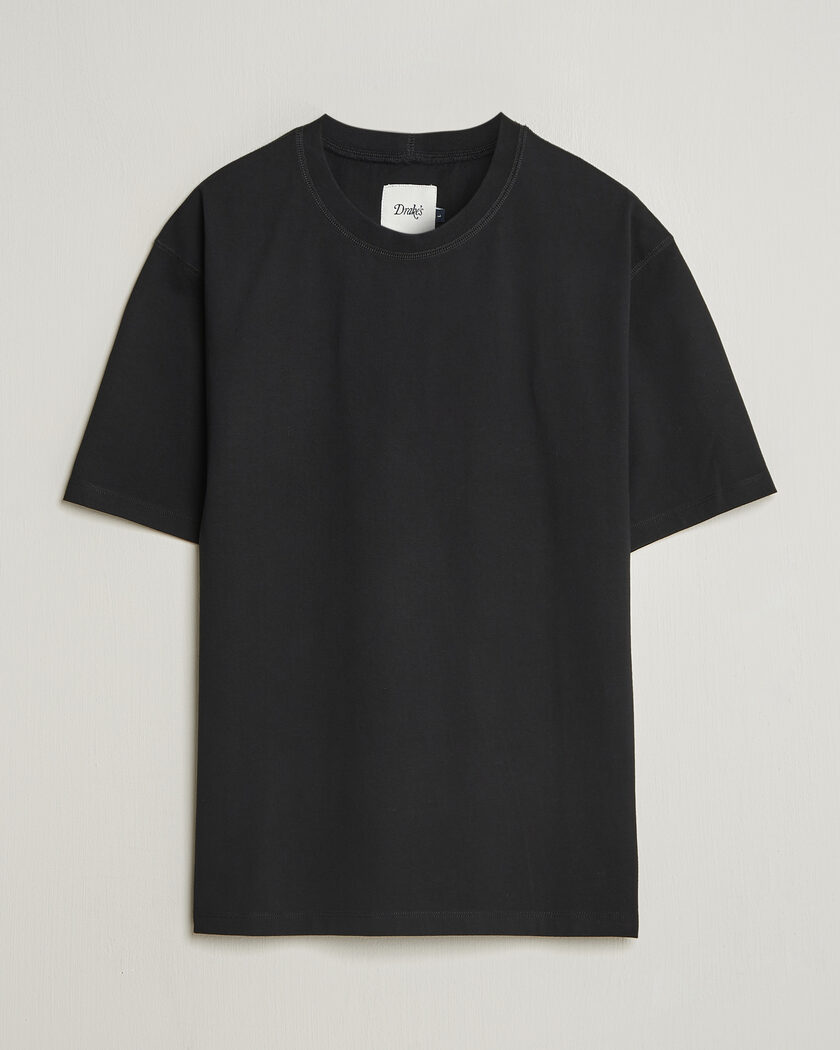 Drake's Short Sleeve Hiking T-Shirt Black – Zwart