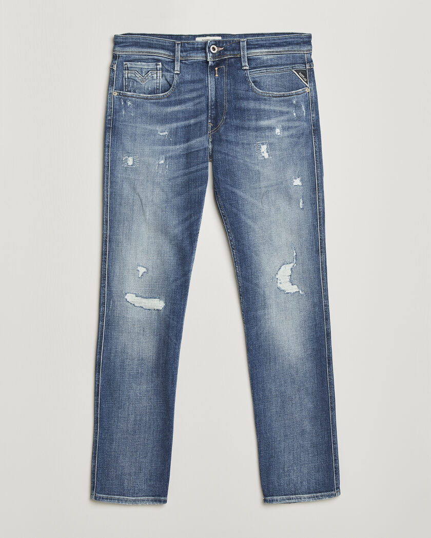 Replay Anbass 10 Year Wash Jeans Medium Blue – Blauw