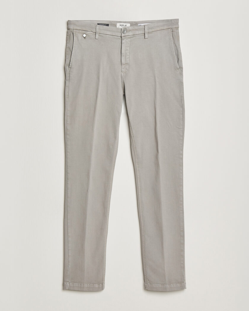 Replay Benni Hyperflex X-Lite Chinos Light Grey – Grijs