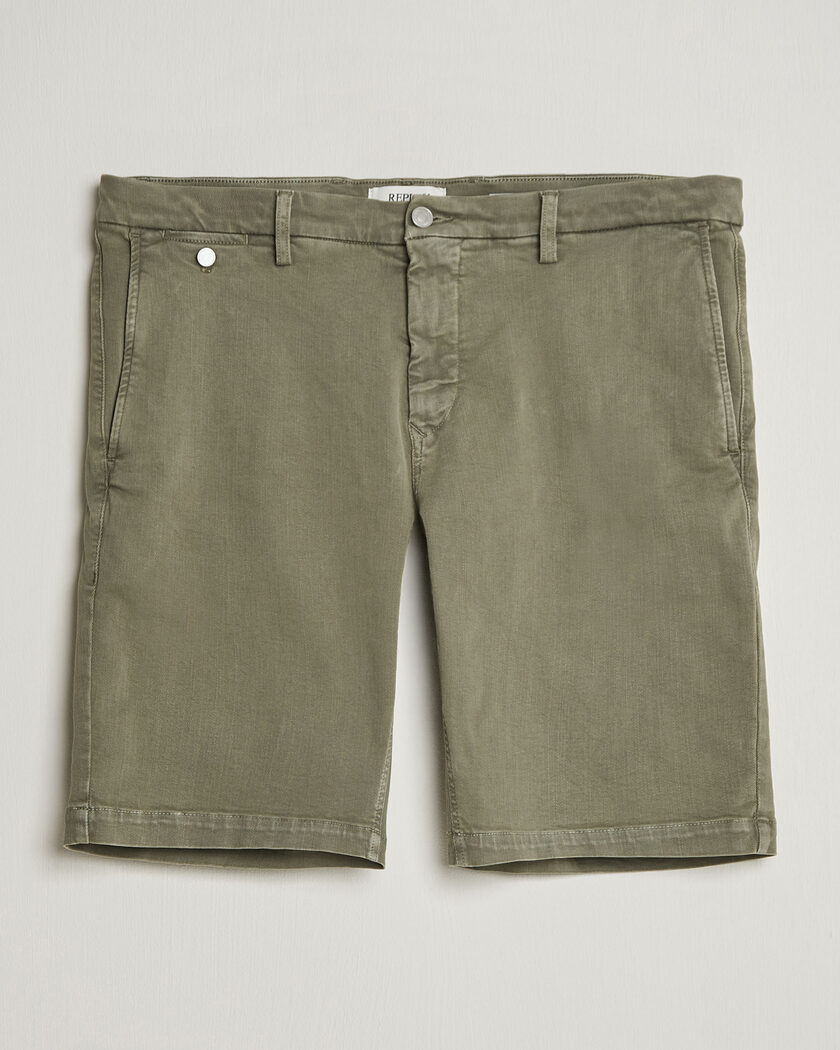 Replay Benni Hyperflex Shorts Military Green – Groen