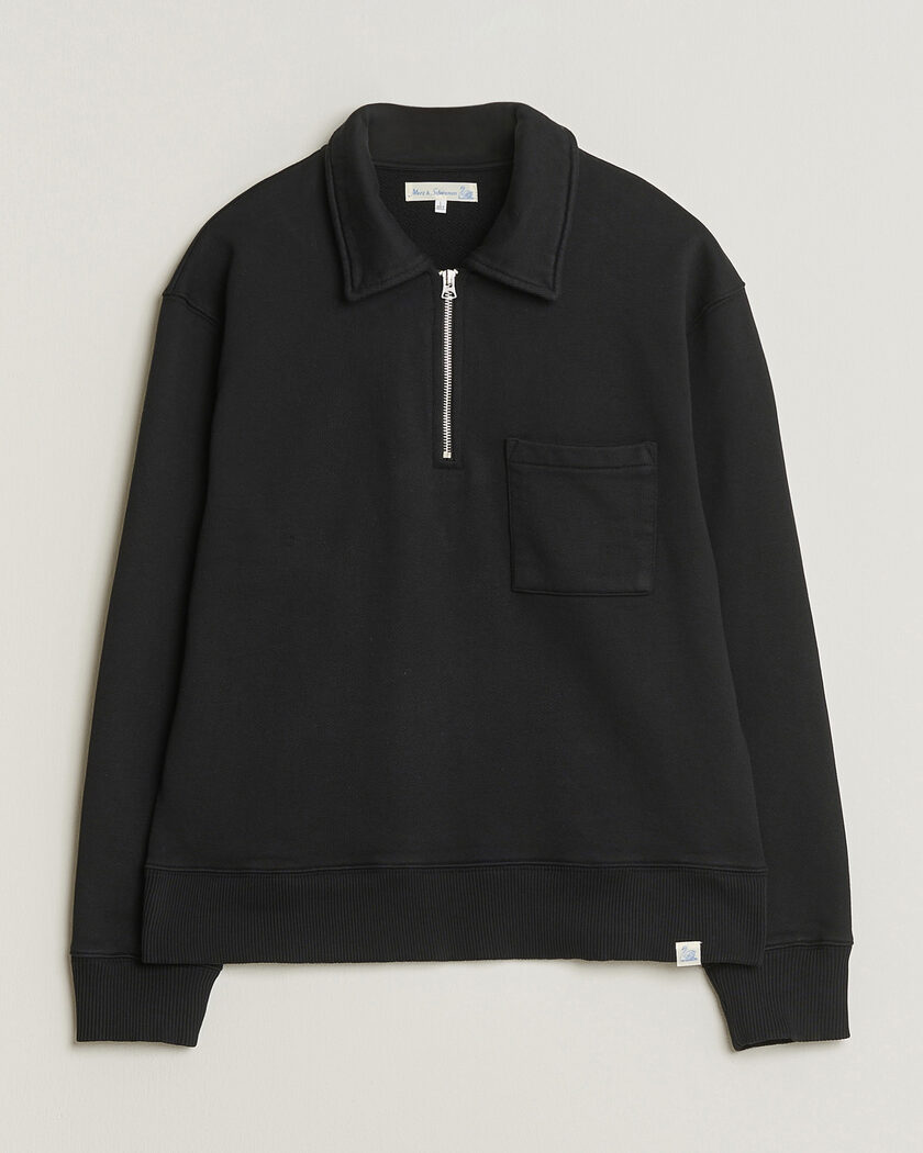 Polo Ralph Lauren Cotton Cable Half Zip Polo Black | Man Polo Ralph Lauren Cotton Cable Half Zip Polo Black | Man