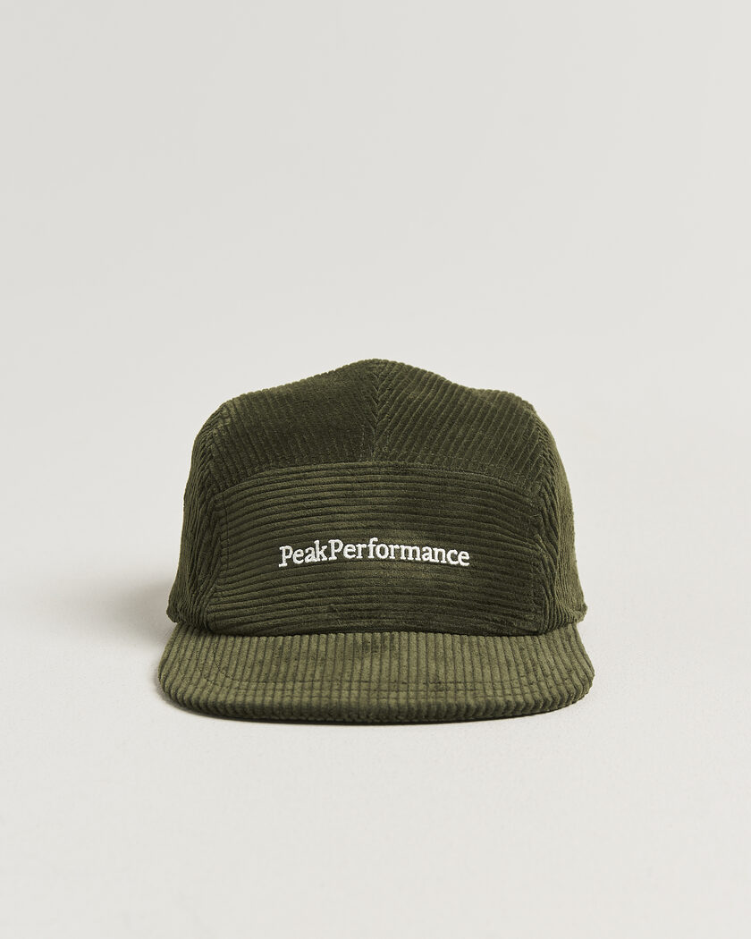 Peak Performance Cord Cap Pine Needle – Groen